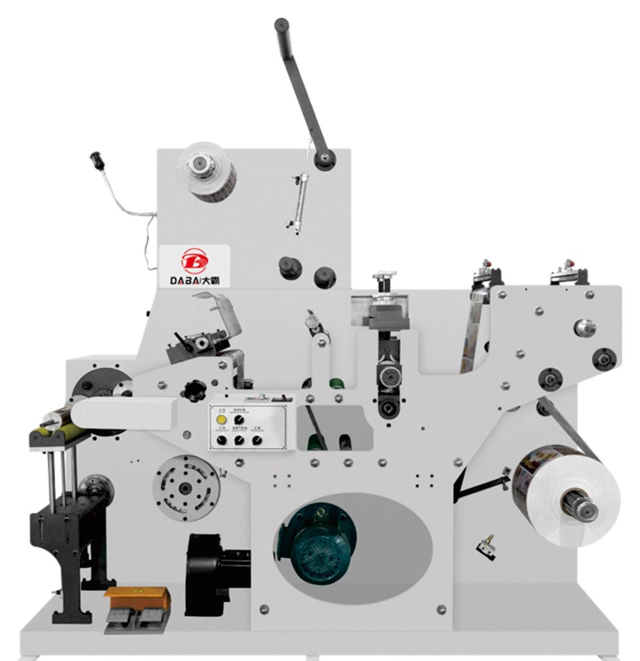 Fully Rotary One Head Die Cutting Slitting Rewinding Machine
