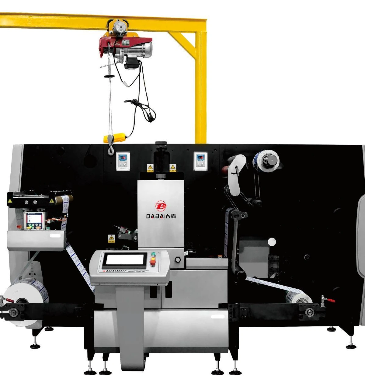 Intermittent / Full Rotary Exchangeable Modes Die Cutting Slitting Rewinding Machine